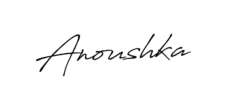 Also we have Anoushka name is the best signature style. Create professional handwritten signature collection using Antro_Vectra_Bolder autograph style. Anoushka signature style 7 images and pictures png