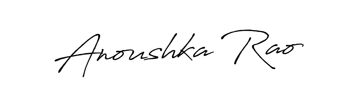 Also You can easily find your signature by using the search form. We will create Anoushka Rao name handwritten signature images for you free of cost using Antro_Vectra_Bolder sign style. Anoushka Rao signature style 7 images and pictures png