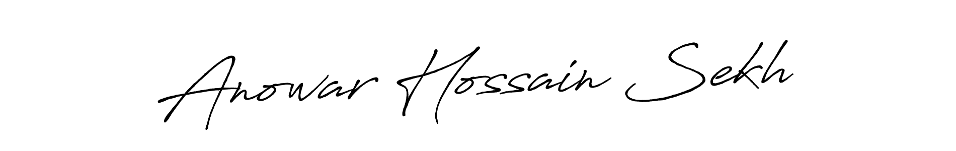 Use a signature maker to create a handwritten signature online. With this signature software, you can design (Antro_Vectra_Bolder) your own signature for name Anowar Hossain Sekh. Anowar Hossain Sekh signature style 7 images and pictures png