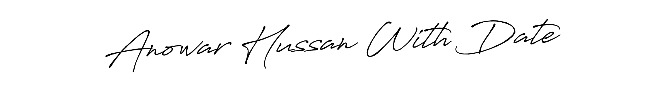 How to make Anowar Hussan With Date signature? Antro_Vectra_Bolder is a professional autograph style. Create handwritten signature for Anowar Hussan With Date name. Anowar Hussan With Date signature style 7 images and pictures png