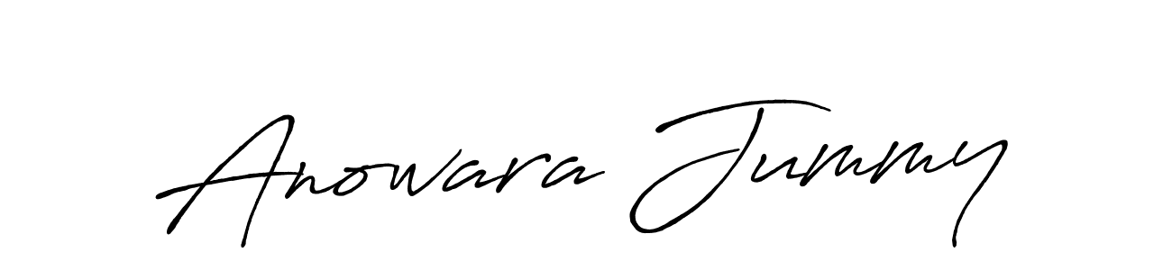 How to make Anowara Jummy signature? Antro_Vectra_Bolder is a professional autograph style. Create handwritten signature for Anowara Jummy name. Anowara Jummy signature style 7 images and pictures png