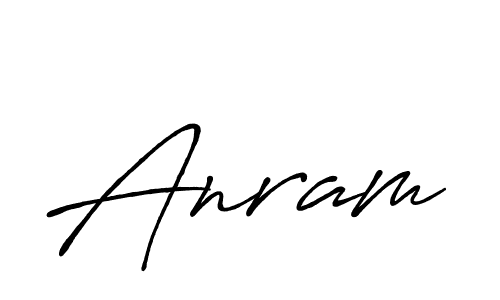 You should practise on your own different ways (Antro_Vectra_Bolder) to write your name (Anram) in signature. don't let someone else do it for you. Anram signature style 7 images and pictures png