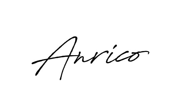 Use a signature maker to create a handwritten signature online. With this signature software, you can design (Antro_Vectra_Bolder) your own signature for name Anrico. Anrico signature style 7 images and pictures png