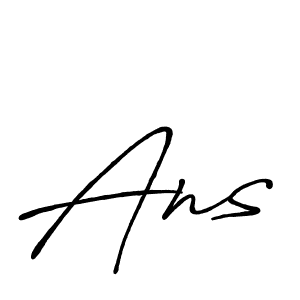 You should practise on your own different ways (Antro_Vectra_Bolder) to write your name (Ans) in signature. don't let someone else do it for you. Ans signature style 7 images and pictures png