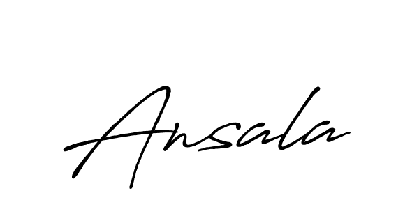 How to make Ansala name signature. Use Antro_Vectra_Bolder style for creating short signs online. This is the latest handwritten sign. Ansala signature style 7 images and pictures png