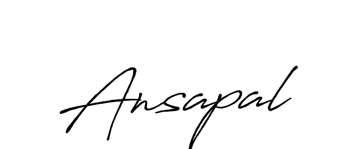 Ansapal stylish signature style. Best Handwritten Sign (Antro_Vectra_Bolder) for my name. Handwritten Signature Collection Ideas for my name Ansapal. Ansapal signature style 7 images and pictures png