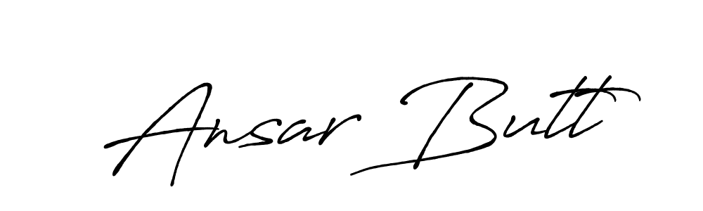 Ansar Butt stylish signature style. Best Handwritten Sign (Antro_Vectra_Bolder) for my name. Handwritten Signature Collection Ideas for my name Ansar Butt. Ansar Butt signature style 7 images and pictures png