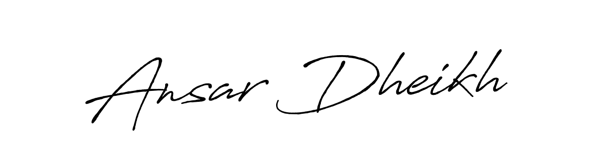 Ansar Dheikh stylish signature style. Best Handwritten Sign (Antro_Vectra_Bolder) for my name. Handwritten Signature Collection Ideas for my name Ansar Dheikh. Ansar Dheikh signature style 7 images and pictures png