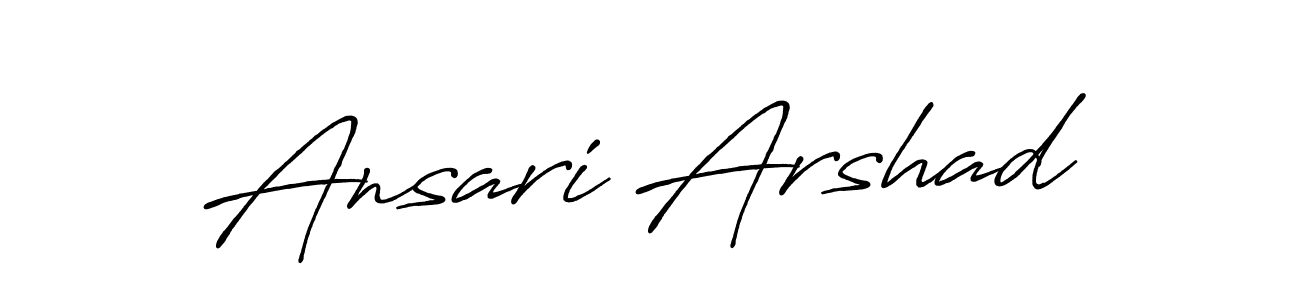 Similarly Antro_Vectra_Bolder is the best handwritten signature design. Signature creator online .You can use it as an online autograph creator for name Ansari Arshad. Ansari Arshad signature style 7 images and pictures png