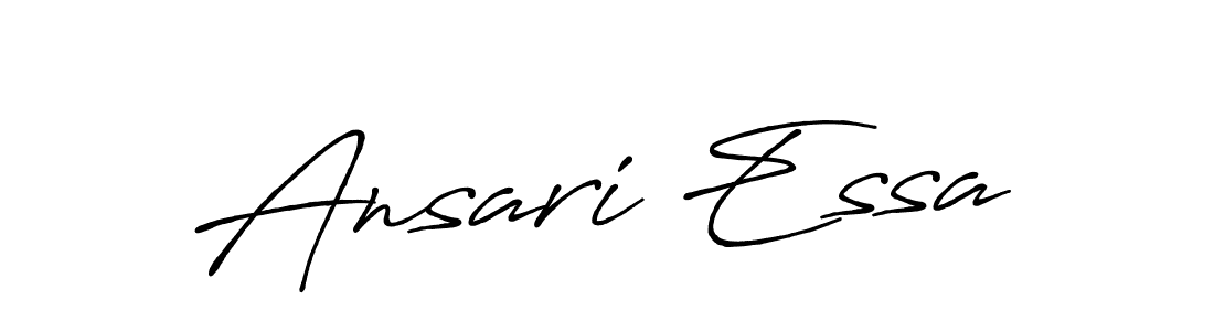 You should practise on your own different ways (Antro_Vectra_Bolder) to write your name (Ansari Essa) in signature. don't let someone else do it for you. Ansari Essa signature style 7 images and pictures png