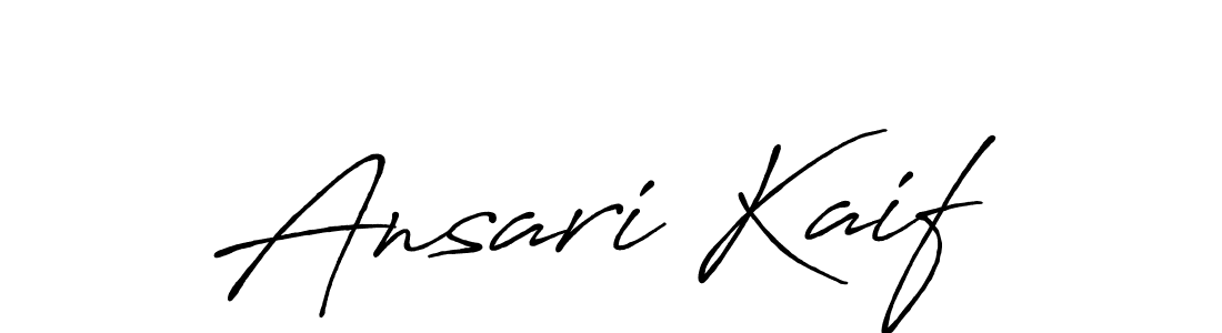 Use a signature maker to create a handwritten signature online. With this signature software, you can design (Antro_Vectra_Bolder) your own signature for name Ansari Kaif. Ansari Kaif signature style 7 images and pictures png