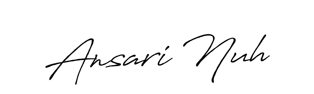 You should practise on your own different ways (Antro_Vectra_Bolder) to write your name (Ansari Nuh) in signature. don't let someone else do it for you. Ansari Nuh signature style 7 images and pictures png