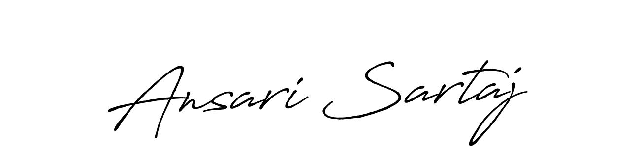 Use a signature maker to create a handwritten signature online. With this signature software, you can design (Antro_Vectra_Bolder) your own signature for name Ansari Sartaj. Ansari Sartaj signature style 7 images and pictures png