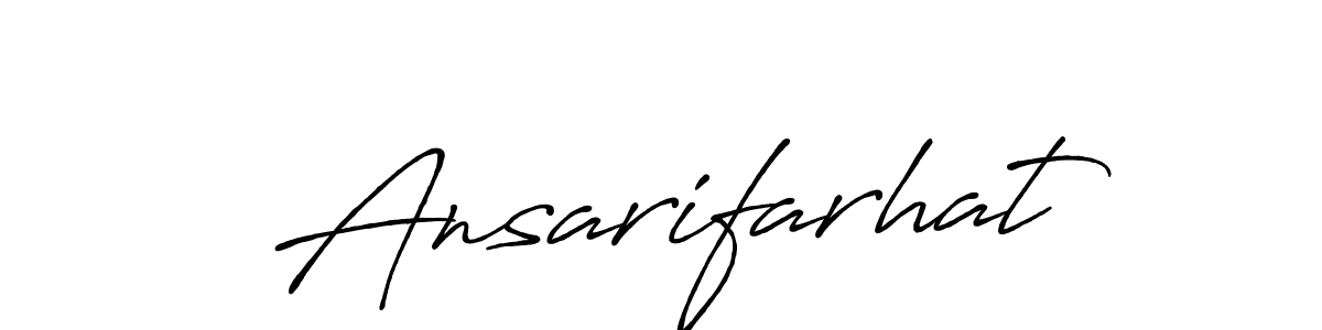 Also You can easily find your signature by using the search form. We will create Ansarifarhat name handwritten signature images for you free of cost using Antro_Vectra_Bolder sign style. Ansarifarhat signature style 7 images and pictures png
