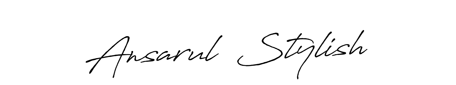 Make a beautiful signature design for name Ansarul  Stylish. Use this online signature maker to create a handwritten signature for free. Ansarul  Stylish signature style 7 images and pictures png