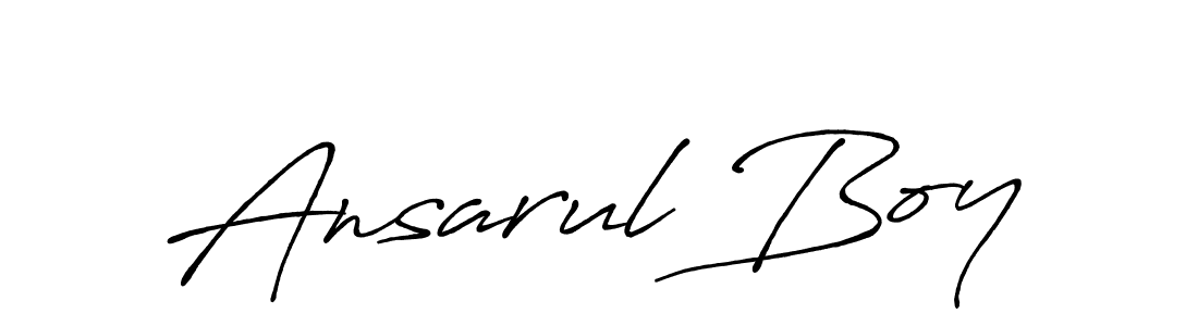 Similarly Antro_Vectra_Bolder is the best handwritten signature design. Signature creator online .You can use it as an online autograph creator for name Ansarul Boy. Ansarul Boy signature style 7 images and pictures png