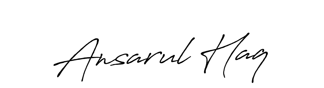 Make a beautiful signature design for name Ansarul Haq. Use this online signature maker to create a handwritten signature for free. Ansarul Haq signature style 7 images and pictures png
