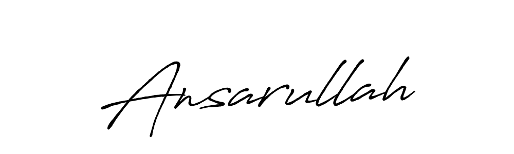 How to make Ansarullah name signature. Use Antro_Vectra_Bolder style for creating short signs online. This is the latest handwritten sign. Ansarullah signature style 7 images and pictures png