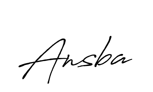 You should practise on your own different ways (Antro_Vectra_Bolder) to write your name (Ansba) in signature. don't let someone else do it for you. Ansba signature style 7 images and pictures png