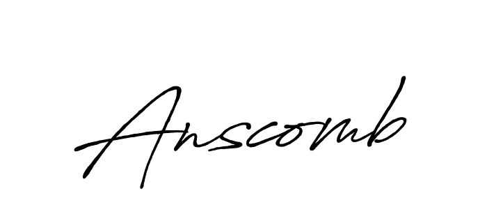 Create a beautiful signature design for name Anscomb. With this signature (Antro_Vectra_Bolder) fonts, you can make a handwritten signature for free. Anscomb signature style 7 images and pictures png