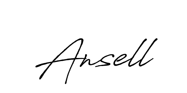 Design your own signature with our free online signature maker. With this signature software, you can create a handwritten (Antro_Vectra_Bolder) signature for name Ansell. Ansell signature style 7 images and pictures png