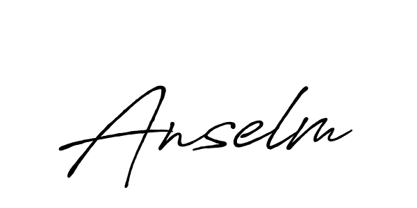 Make a beautiful signature design for name Anselm. With this signature (Antro_Vectra_Bolder) style, you can create a handwritten signature for free. Anselm signature style 7 images and pictures png