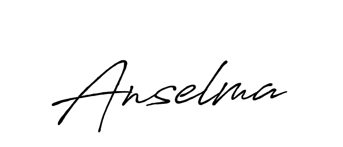 Create a beautiful signature design for name Anselma. With this signature (Antro_Vectra_Bolder) fonts, you can make a handwritten signature for free. Anselma signature style 7 images and pictures png