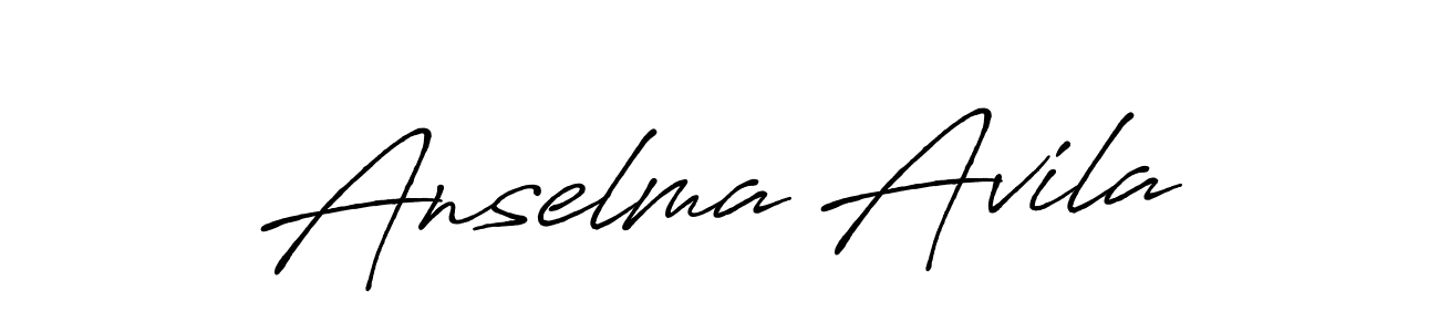 Antro_Vectra_Bolder is a professional signature style that is perfect for those who want to add a touch of class to their signature. It is also a great choice for those who want to make their signature more unique. Get Anselma Avila name to fancy signature for free. Anselma Avila signature style 7 images and pictures png