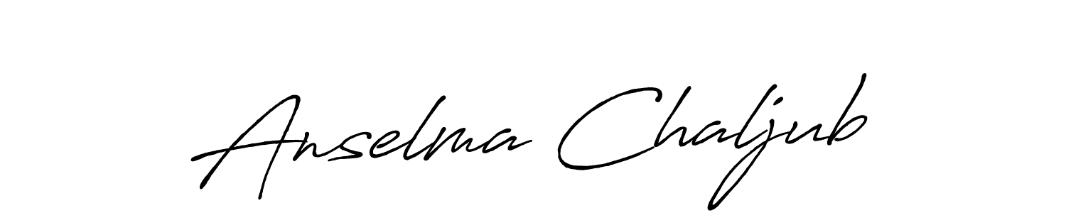 How to make Anselma Chaljub signature? Antro_Vectra_Bolder is a professional autograph style. Create handwritten signature for Anselma Chaljub name. Anselma Chaljub signature style 7 images and pictures png