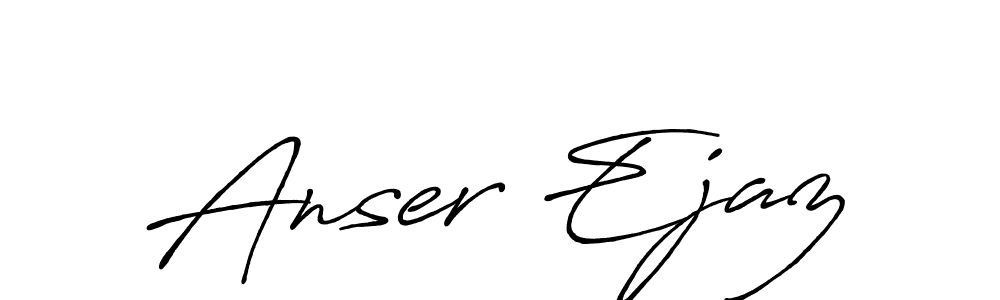 Design your own signature with our free online signature maker. With this signature software, you can create a handwritten (Antro_Vectra_Bolder) signature for name Anser Ejaz. Anser Ejaz signature style 7 images and pictures png