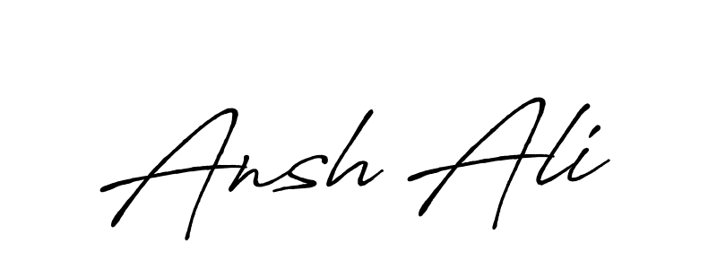 Design your own signature with our free online signature maker. With this signature software, you can create a handwritten (Antro_Vectra_Bolder) signature for name Ansh Ali. Ansh Ali signature style 7 images and pictures png