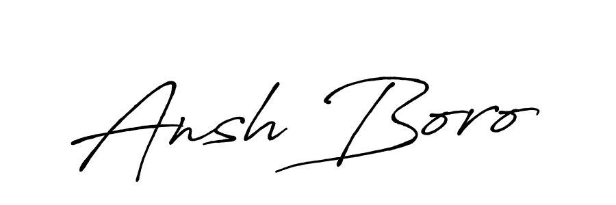 Make a beautiful signature design for name Ansh Boro. Use this online signature maker to create a handwritten signature for free. Ansh Boro signature style 7 images and pictures png