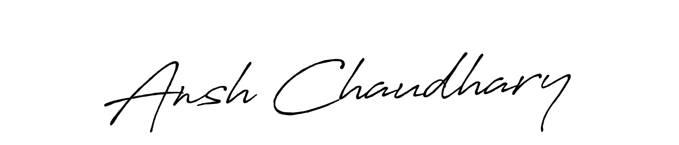 The best way (Antro_Vectra_Bolder) to make a short signature is to pick only two or three words in your name. The name Ansh Chaudhary include a total of six letters. For converting this name. Ansh Chaudhary signature style 7 images and pictures png
