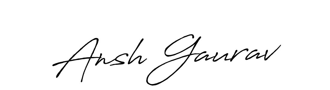 Design your own signature with our free online signature maker. With this signature software, you can create a handwritten (Antro_Vectra_Bolder) signature for name Ansh Gaurav. Ansh Gaurav signature style 7 images and pictures png