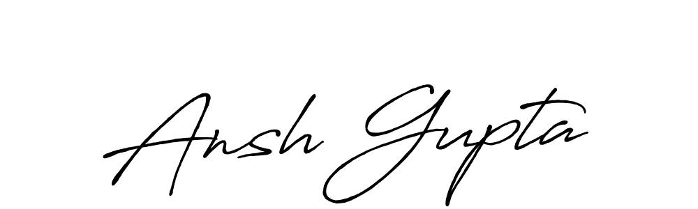 Make a beautiful signature design for name Ansh Gupta. Use this online signature maker to create a handwritten signature for free. Ansh Gupta signature style 7 images and pictures png