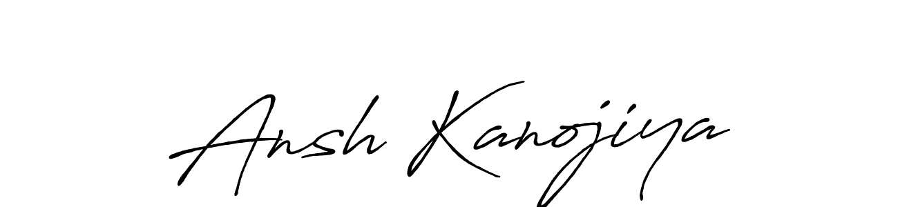Design your own signature with our free online signature maker. With this signature software, you can create a handwritten (Antro_Vectra_Bolder) signature for name Ansh Kanojiya. Ansh Kanojiya signature style 7 images and pictures png