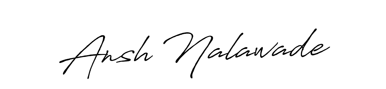 Ansh Nalawade stylish signature style. Best Handwritten Sign (Antro_Vectra_Bolder) for my name. Handwritten Signature Collection Ideas for my name Ansh Nalawade. Ansh Nalawade signature style 7 images and pictures png