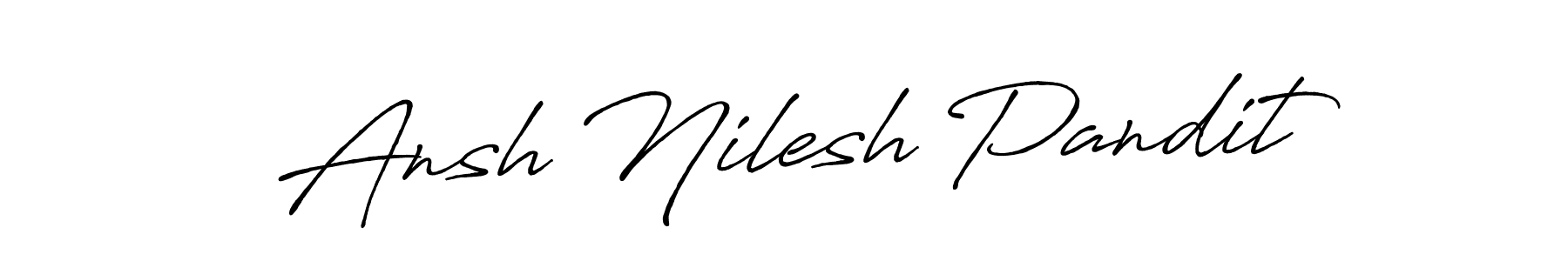 Design your own signature with our free online signature maker. With this signature software, you can create a handwritten (Antro_Vectra_Bolder) signature for name Ansh Nilesh Pandit. Ansh Nilesh Pandit signature style 7 images and pictures png