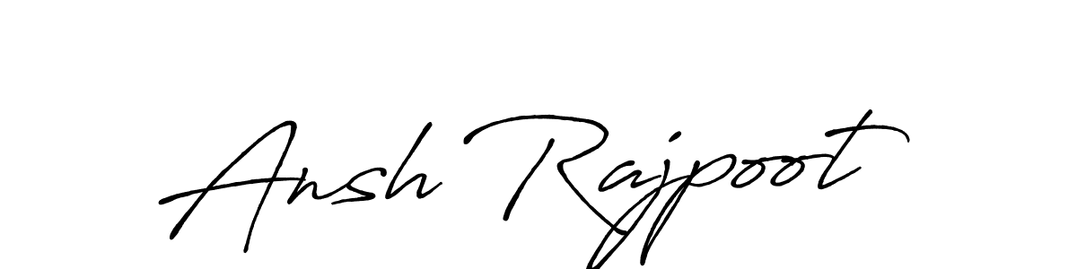 Use a signature maker to create a handwritten signature online. With this signature software, you can design (Antro_Vectra_Bolder) your own signature for name Ansh Rajpoot. Ansh Rajpoot signature style 7 images and pictures png