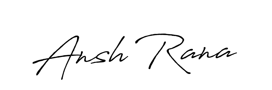 How to make Ansh Rana signature? Antro_Vectra_Bolder is a professional autograph style. Create handwritten signature for Ansh Rana name. Ansh Rana signature style 7 images and pictures png