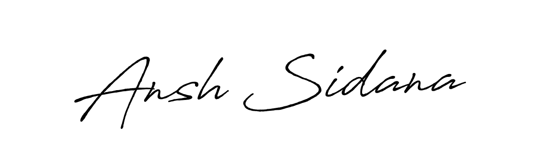 You should practise on your own different ways (Antro_Vectra_Bolder) to write your name (Ansh Sidana) in signature. don't let someone else do it for you. Ansh Sidana signature style 7 images and pictures png