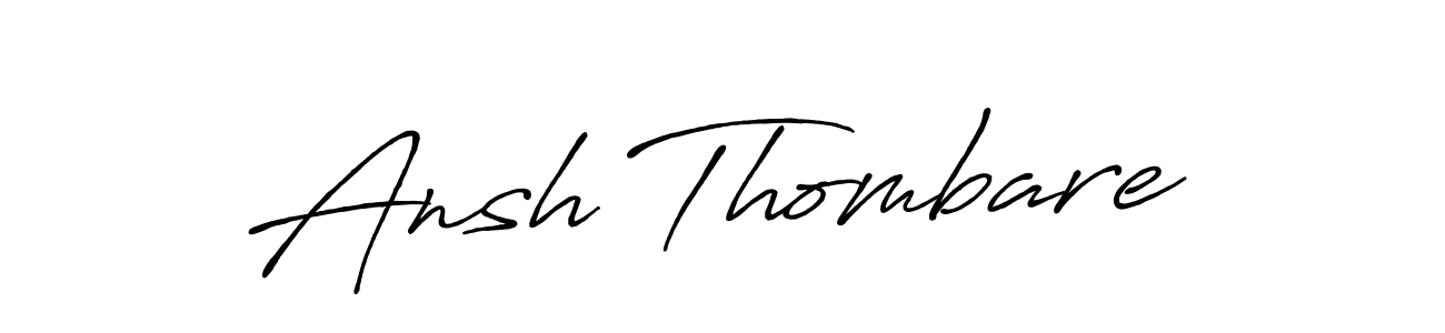 Create a beautiful signature design for name Ansh Thombare. With this signature (Antro_Vectra_Bolder) fonts, you can make a handwritten signature for free. Ansh Thombare signature style 7 images and pictures png