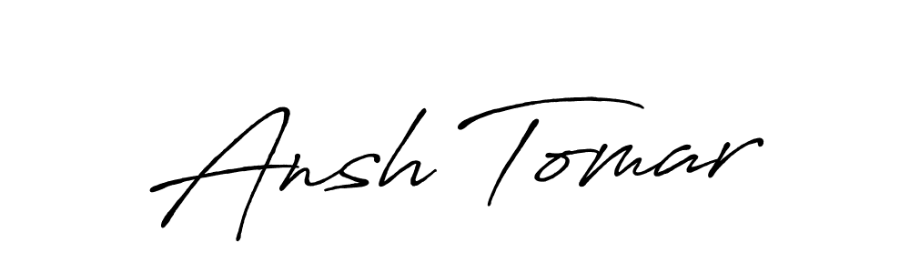 Antro_Vectra_Bolder is a professional signature style that is perfect for those who want to add a touch of class to their signature. It is also a great choice for those who want to make their signature more unique. Get Ansh Tomar name to fancy signature for free. Ansh Tomar signature style 7 images and pictures png
