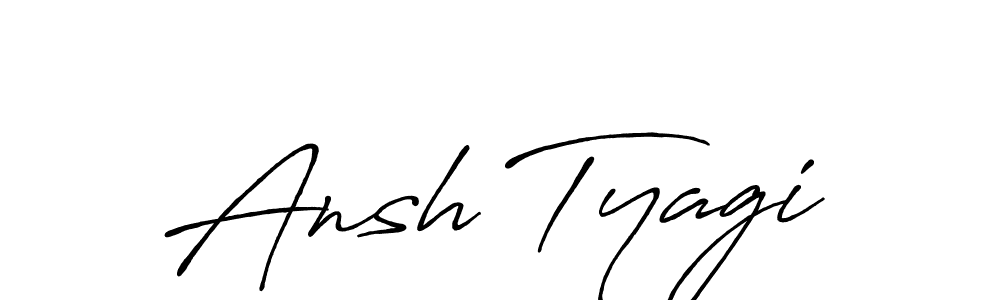 Use a signature maker to create a handwritten signature online. With this signature software, you can design (Antro_Vectra_Bolder) your own signature for name Ansh Tyagi. Ansh Tyagi signature style 7 images and pictures png