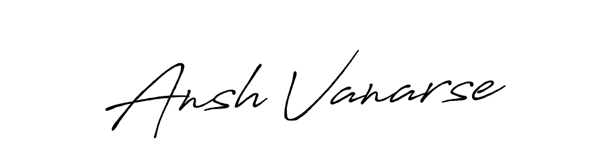 Similarly Antro_Vectra_Bolder is the best handwritten signature design. Signature creator online .You can use it as an online autograph creator for name Ansh Vanarse. Ansh Vanarse signature style 7 images and pictures png