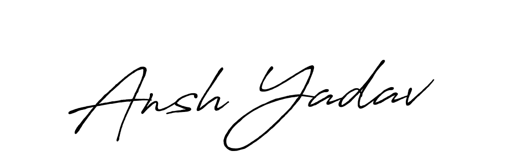 if you are searching for the best signature style for your name Ansh Yadav. so please give up your signature search. here we have designed multiple signature styles  using Antro_Vectra_Bolder. Ansh Yadav signature style 7 images and pictures png