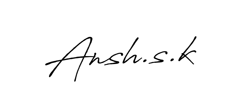 This is the best signature style for the Ansh.s.k name. Also you like these signature font (Antro_Vectra_Bolder). Mix name signature. Ansh.s.k signature style 7 images and pictures png