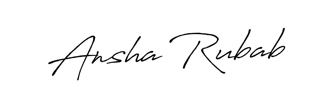 if you are searching for the best signature style for your name Ansha Rubab. so please give up your signature search. here we have designed multiple signature styles  using Antro_Vectra_Bolder. Ansha Rubab signature style 7 images and pictures png
