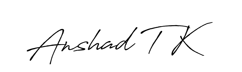 See photos of Anshad T K official signature by Spectra . Check more albums & portfolios. Read reviews & check more about Antro_Vectra_Bolder font. Anshad T K signature style 7 images and pictures png