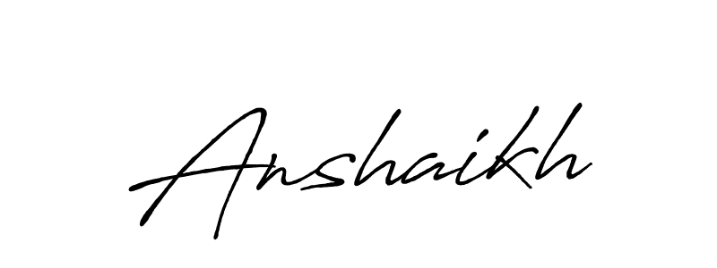 Similarly Antro_Vectra_Bolder is the best handwritten signature design. Signature creator online .You can use it as an online autograph creator for name Anshaikh. Anshaikh signature style 7 images and pictures png